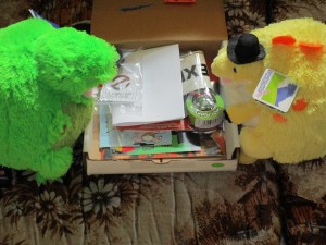 Mini T-Rex and Stegosaurus unboxing the Dino Drac fun pack!